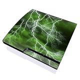 Playstation Slim Skin (PS3 slim) Plus Two Matching Controller Skins - Apocalypse Green