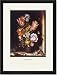 Black Framed/Matted Print 17x23, Dutch Bouquet