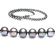 AugustinaJewelry Single Strand 22 Inch 8-9mm Black Freshwater Cultured Pearl Necklace