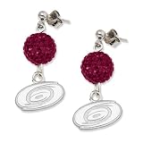 NHL Carolina Hurricanes LogoArt Ovation Earrings