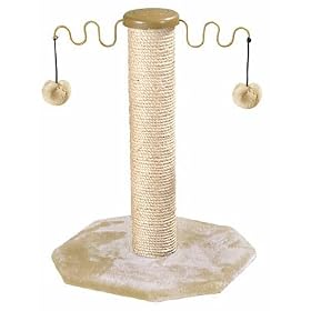 Cat Scratch Tower with Toys