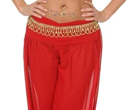 Golden Metal Belt with Swags and Bells