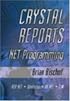 Crystal Reports .NET Programming