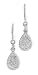 Sterling Silver Diamond Pave Drop Earrings