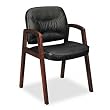 Basyx VL803NST11 Guest Chair,w/ Wood Arms,24-1/2 in.x28-1/4 in.x35-1/4 in.,MY
