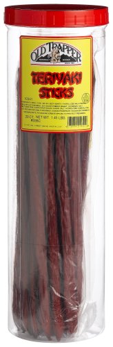 Old Trapper Teriyaki Sticks, 20-count, 1.45-Pound Canister by Old Trapper
