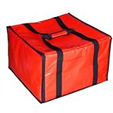 New Star 50134 Insulated Pizza Delivery Bag, 20 by 19 by 13.2-Inch, Red