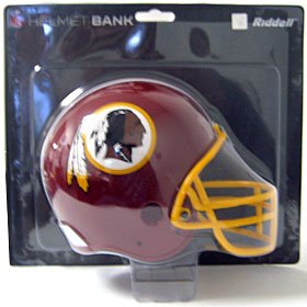 Buy WASHINGTON REDSKINS MINI RIDDELL REPLICA FOOTBALL HELMET COIN BANK by Schutt