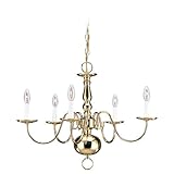 IMAGE OF Sea Gull Lighting 3410-02 Traditional Five-Light Chandelier, Brass Finish