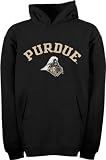 Purdue Boilermakers Youth Black Tackle Twill Hooded Sweatshirt