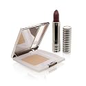 Clinique Travel Club Powder & Lipstick Duo 2 Piece Set Includes: Superpowder Double Face Powder (02 Matte Beige) + Long Last Lipstick (12 Blushing Nude Soft Shine)