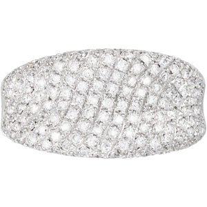 Genuine IceCarats Designer Jewelry Gift 14K White Gold 1 1/5 Ct Tw Diamond Ring. 1 1/5 Ct Tw Diamond Ring 1 1/5 Ct Tw Diamond Ring In 14K White Gold Size 7