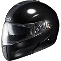 HJC Solid Men's IS-MAX BT Bluetooth Sports Bike Racing Motorcycle Helmet - Black / Large