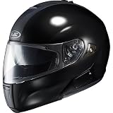 HJC Solid Mens IS-MAX BT Bluetooth Sports Bike Racing Motorcycle Helmet - Black / Large
