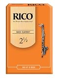 Rico Bass Clarinet Reeds, Strength 2.5, 10-pack