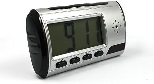 Portable Hidden Alarm Clock Camera HD Mini Video DVR, Motion Detection (Build-in 8GB TF Card)