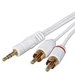Audio Stereo Link Y Cable Compatible With Apple&reg; iPad&reg; iPhone&reg; 4 iPhone&reg; 4S - AT&T, Sprint, Version 16GB 32GB 64GB iPod touch&reg; Gen2 iPod&reg; video iPod nano&reg; iPod nano&reg; Gen4 iPod&reg; photo iPod&reg; mini players iPod classic&reg; iPod classic&reg; 120GB Microsoft Zune Creative Zen Sleek Photo
