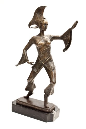 Bronze Signed Rene Dancer Chipuarus Art Deco Sculpture