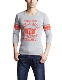 (ウィゴー)WEGO フライスカレッジpt7STee B12SS-1224-018 101 杢グレー M