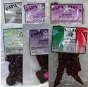 Beef Jerky Sampler by Papa Dan's contains 1 ea of Carne Asada, Hickory, Peppered, Teriyaki, Teri/Lime, and Sweet & Hot, our most popular jerky treats. You'll get six 4 oz bags. All are made with USDA choice cuts of beef. Great "care package" gift idea.