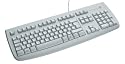 Logitech Deluxe 250 Tastatur PS/2 schnurgebunden wei&szlig; OEM (deutsches Tastaturlayout, QWERTZ)