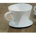 White Porcelain Coffee Filter Cone