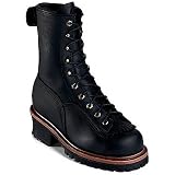 Men's Chippewa Non-Slip Goodyear Lace-Up Vibram 8" Loggers Work Boots