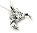 Large Sterling Silver Gothic Biker Scorpion Slide Pendant