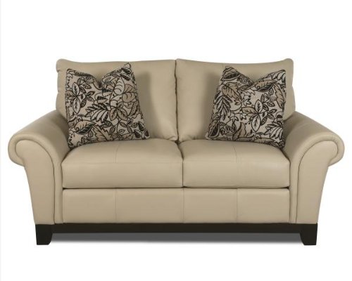 Klaussner Sackett Leather Loveseat
