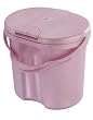pink dustbins