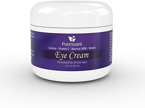 BEST Eye Cream for Dark Circles and Puffiness, Wrinkles 2 OZ with Licorice, Retinol, Matrixyl 3000, Vitamin C + A and more! Fight Dark Circles, Puffiness
