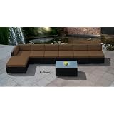 Outdoor Patio Wicker Furniture 8pcs Espresso Cushion Set (Free Shipping)