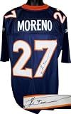 Knowshon Moreno Autographed/Hand Signed Denver Broncos Blue Reebok EQT Jersey- Moreno Hologram
