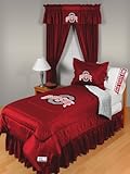 Ohio State Buckeyes NCAA Queen Size Locker Room Collection Bedroom Set