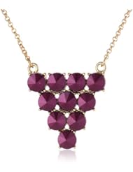 Kensie "Ice Ice Baby" Gold-Plated Triangle Pendant Necklace, 18"