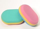Perfect Beauty Striped Bath Sponge-Made in Poland