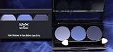 NYX 3 Color Eyeshadow Trio #7 Baby Blue, Pacific, Navy
