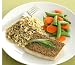 Gourmet Food : Herb-Crusted Halibut w/Rice Pilaf & Sugar Snap Peas & Carrots