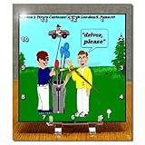 Golf Drivers - 6x6 Desk Clock