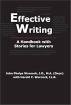 Effective Writing: A Handbook with Stories for Lawyers