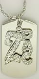 TOTALLY ICED OUT 2PAC DINGLING DOGTAG STYLE Pendant w30 Chain bling
