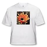 IMAGE OF Decorative colorful garden botanic classic plant SW Southwest Desert cactus red orange rain flower - White Infant Lap-Shoulder Tee (24M)