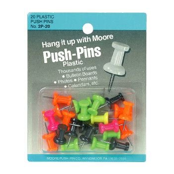 MOORE/ムーア SUP プッシュピン20pcs【ASケイコウ】 SUP-MP-10