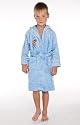 Kinderbademantel Nicky Ritter blau Bademantel f&uuml;r Kinder mit Kapuze, 110/116 (WR 3-5-21)