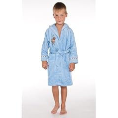 Kinderbademantel Nicky Ritter blau Bademantel f�r Kinder mit Kapuze, 110/116 (WR 3-5-21)