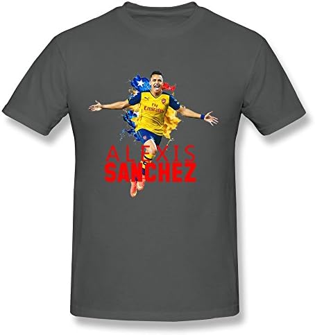 FUNSHIN Men's UEFA Champions League 2015 Alexis Sanchez T-shirt DeepHeather XL