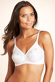 Embroidered Crossover Non Wired Non Padded Full Cup Bra