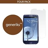 *ANTI-GLARE 4 Pack* Generiks Screen Protector Film for Samsung Galaxy S III S3 i9300 (AT&T, T-Mobile, Sprint, Verizon)