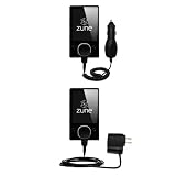 Essential Kit for the Microsoft Zune 80GB 2nd Gen - includes Car and Wall Charger with Rapid Charge Technology - Gomadic Brand w/ TipExchange Technology