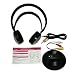Wireless Cordless TV PC MP3 Computer Headphones-Frisby FHP301W - Great value, works from 30 ft distance, compatible with any TV (plasma LCD RCA etc, or PC, or MP3 CD DVD Player). image 4